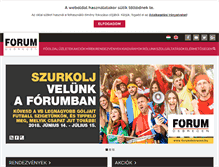 Tablet Screenshot of forumdebrecen.hu